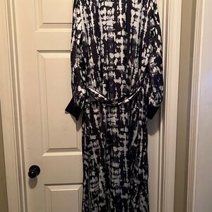Julia Jordan Print Long Sleeve Shirtdress